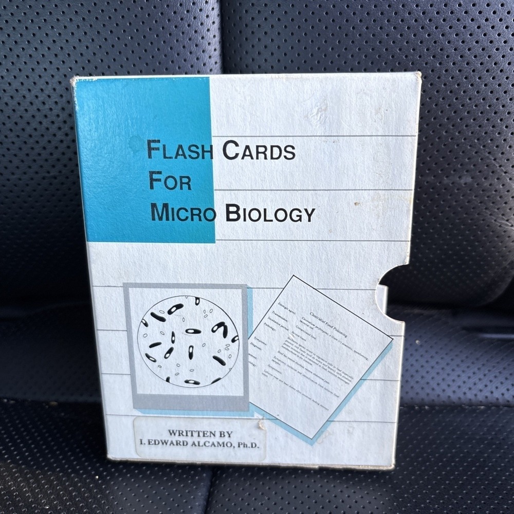 Microbiology Flash Cards Alcamo 1993 Complete 163 Cards StudyAid College Vintage